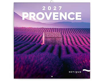 Nástěnný kalendář 2027 NOTIQUE - Provence, 30 x 30 cm