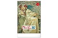 Nástěnný kalendář 2027 NOTIQUE - Alfons Mucha, 33 x 46 cm