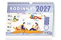 Stolní kalendář 2027 NOTIQUE - Týdenní rodinný plánovací kalendář s háčkem, 30 x 21 cm