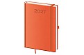 Denní diář 2027 Helma A5 Print Pop oranžový