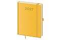 Denní diář 2027 Helma B6 Print Pop žlutý