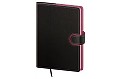 Týdenní diář A5 Flip antracit/magenta