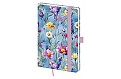 Kapesní diář 2027 Helma A6 Vario Wildflowers s gumičkou