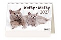 Stolní kalendář 2027 Helma - Kočky / Mačky
