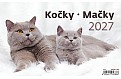 Stolní kalendář 2027 Helma - Kočky / Mačky