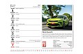 Stolní kalendář 2027 Helma Minimax - Auta