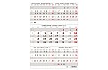 Nástěnný kalendář 2027 Helma - Pětiměsíční kalendář šedý
