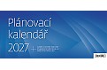 Stolní kalendář 2027 Helma - Plánovací kalendář MODRÝ