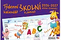 Stolní kalendář 2027 Helma - Týdenní školní plánovací kalendář
