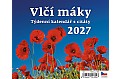 Stolní kalendář 2027 Helma - Plánovací kalendář Vlčí máky