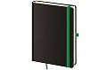 Linkovaný zápisník Black Green L