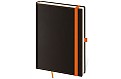 Linkovaný zápisník Black Orange L