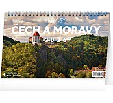 Stolní kalendář Krásy Čech a Moravy 2026, 23,1 x 14,5 cm