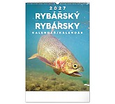 Nástěnný kalendář 2027 NOTIQUE - Rybářský - Rybársky, 33 x 46 cm