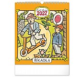 Nástěnný kalendář 2027 NOTIQUE - Josef Lada – Říkadla, 30 x 34 cm