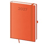 Denní diář 2027 Helma A5 Print Pop oranžový