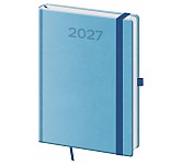 Denní diář 2027 Helma A5 Print Pop světle modrý