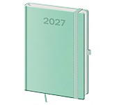 Denní diář 2027 Helma A5 Print Pop světle zelený