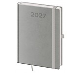 Denní diář 2027 Helma A5 Print Pop šedý