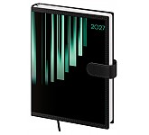 Denní diář 2027 Helma A5 Tone s magnetem zelený