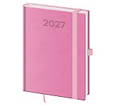 Denní diář 2027 Helma B6 Print Pop růžový