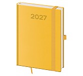 Denní diář 2027 Helma B6 Print Pop žlutý