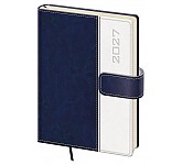 Týdenní diář 2027 Helma A5 Classic s magnetem modrý