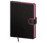 Týdenní diář A5 Flip antracit/magenta