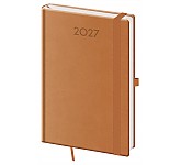 Týdenní diář 2027 Helma A5 Print Plus přírodně hnědý