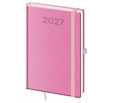 Týdenní diář 2027 Helma A5 Print Pop růžový
