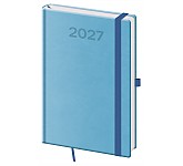 Týdenní diář 2027 Helma A5 Print Pop světle modrý