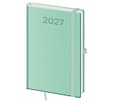 Týdenní diář 2027 Helma A5 Print Pop světle zelený