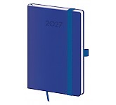 Kapesní diář 2027 Helma A6 Print Plus královsky modrý