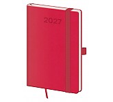 Kapesní diář 2027 Helma A6 Print Pop malinový