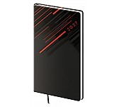 Kapesní diář 2027 Helma A6 Vario Red lines