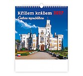 Nástěnný kalendář 2027 Helma - Křížem krážem Českou republikou