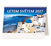 Stolní kalendář 2027 Helma - Letem světem