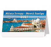 Stolní kalendář 2027 Helma - Plánovací kalendář Města Evropy