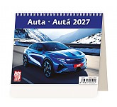 Stolní kalendář 2027 Helma Minimax - Auta
