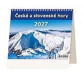 Stolní kalendář 2027 Helma Minimax - České a slovenské hory