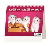 Stolní kalendář 2027 Helma Minimax - Kočičky / Mačičky