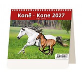 Stolní kalendář 2027 Helma Minimax - Koně / Kone