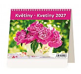 Stolní kalendář 2027 Helma Minimax - Květiny