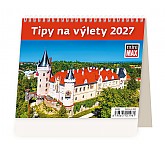 Stolní kalendář 2027 Helma Minimax - Tipy na výlety