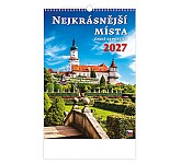 Nástěnný kalendář 2027 Helma - Nejkrásnější místa České republiky