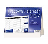 Stolní kalendář 2027 Helma - Pracovní kalendář s citáty
