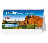 Stolní kalendář 2027 Helma - Plánovací kalendář Toulky Českou republikou