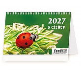 Stolní kalendář 2027 Helma - Plánovací kalendář Týdenní "S" s citáty