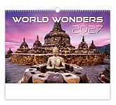 Nástěnný kalendář 2027 Helma - World Wonders