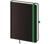 Tečkovaný zápisník Black Green L (čtverečkovaný)